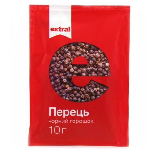 Перець чорний Extra! горошок 10г