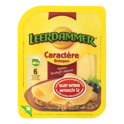 Сир 48% твердий Caractere Leerdammer п/у 125г