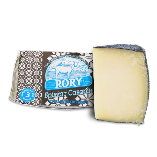 Сир Напівтвердий З Козиного Молока Бріллат Саварін 45% в/ґ Rory, кг