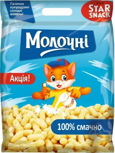 Палички кукурудзяні Star snack «Молочні», 180г