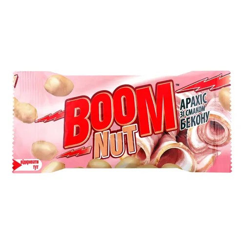 Арахіс смажений солоний зі смаком бекону Boom Nut м/у 30г