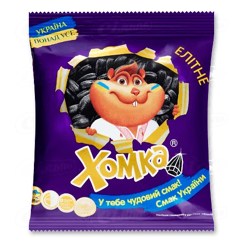 Насіння Хомка Елітне соняшнику смажене несолоне 110г