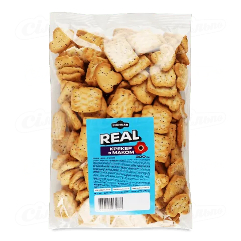 Крекер Pichkar Real з маком, 200г