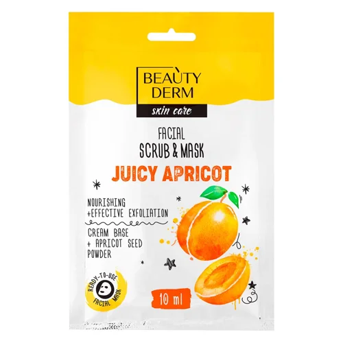 Маска-скраб для обличчя Beautyderm Juicy Apricot 10мл