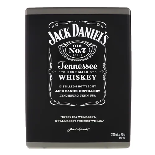 Віскі 0.7л 40% + 2 склянки Tennessee Jack Daniel's картонна упаковка