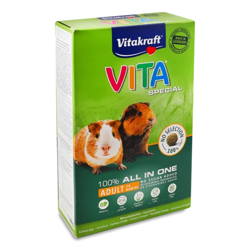 Корм Повнораціонний Для Морських Свинок Vita Special Vitakraft, к/у, 600г