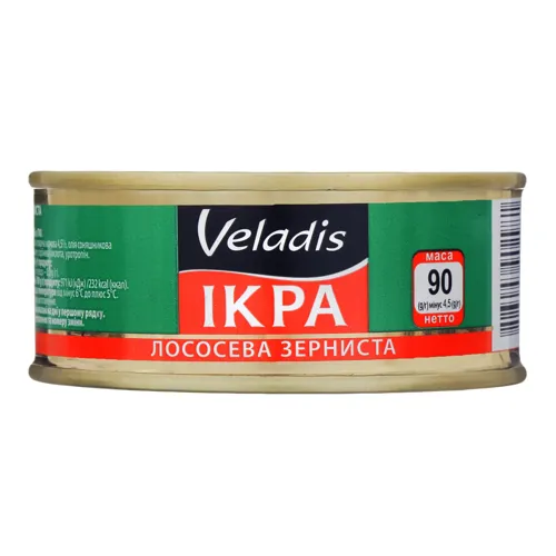 Ікра лососева зерниста Veladis з/б 90г