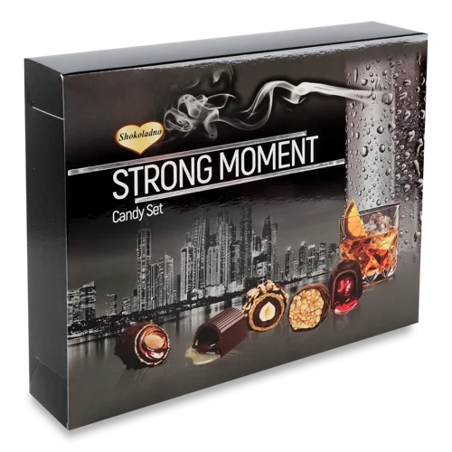 Цукерки Strong Moment Shokoladno, Картонна Упаковка, 225г