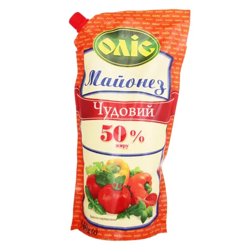 Майонез 50% Чудовий Оліс д/п 560г
