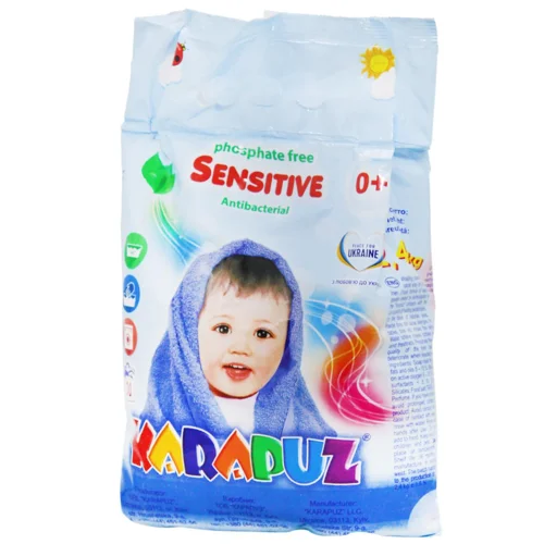 Пральний порошок для дитячого одягу Karapuz Sensitive 0+ 2,4кг