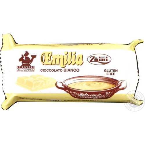 Шоколад ZAINI Емілія 200г білий И077 (Італія)