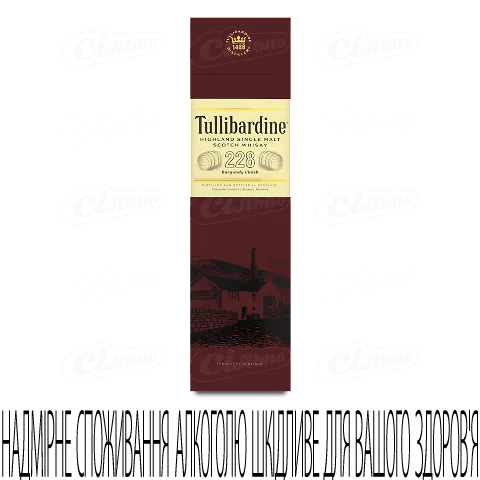 Віскі Tullibardine 228 Burgundy Cask Finish, 0,7л