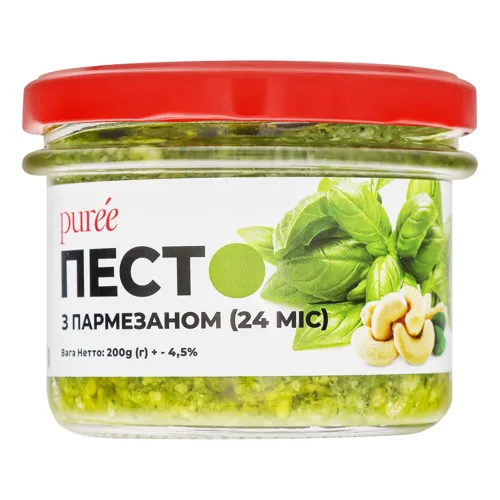 Песто з пармезаном Puree скляна банка 200г