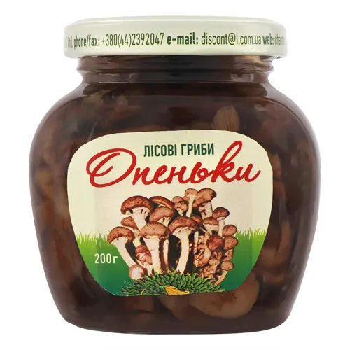 Гриби лісові цілі консервовані Опеньки Charme с/б 200г