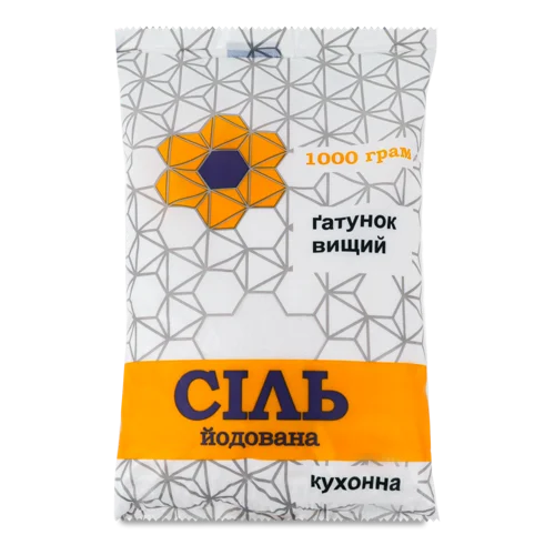 Сіль Кухонна Йодована, в/ґ, ТОВ Сайлент-Інвест, 1 кг