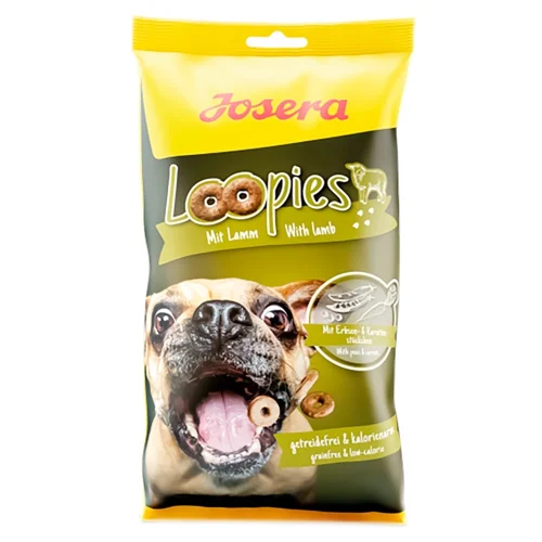 Ласощі для собак Josera Loopies з ягням 150г