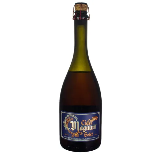 Сидр ігристий яблучний рожевий натуральний сухий газований 8% 0,7л скло Магнум Сект