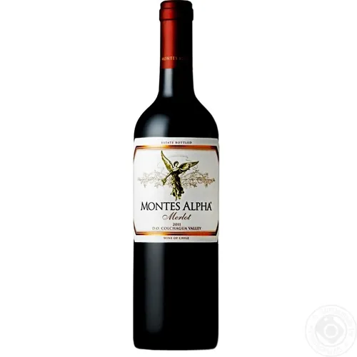 Вино Montes Alpha Merlot червоне сухе 14% 0,75л