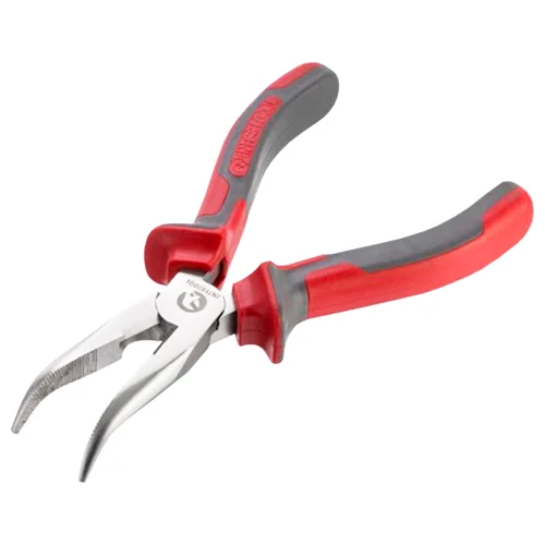 Щипці Intertool подовжені вигнуті 16cм HT-0131