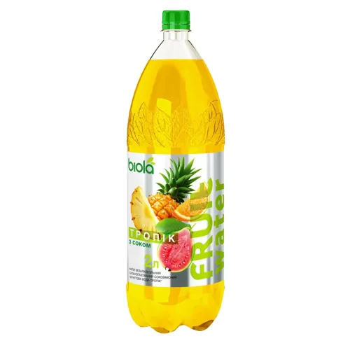 Напій газований Biola Fruit Water Тропік 2л