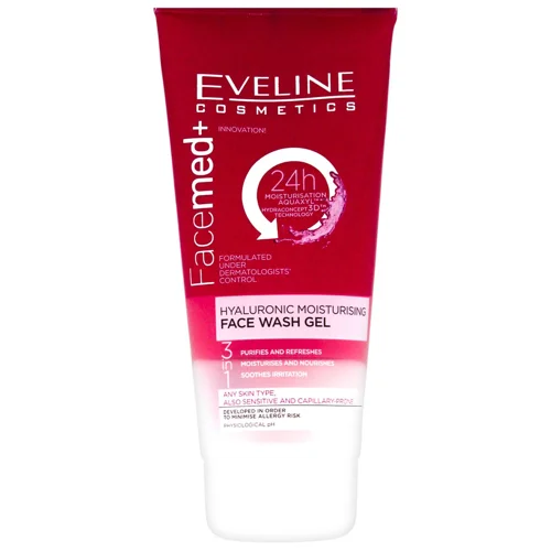 Гель для вмивання Eveline Cosmetics гіалуроновий 3в1 150мл