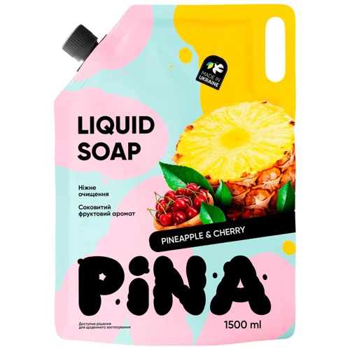 Мило рідке Pina Ананас та вишня 1,5л