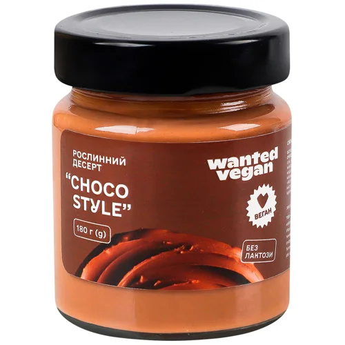Десерт рослинний Choco Style WANTED VEGAN 180 г