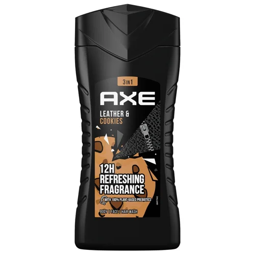 Гель для душу Axe Man Collision з запахом шкіри та печива 250мл