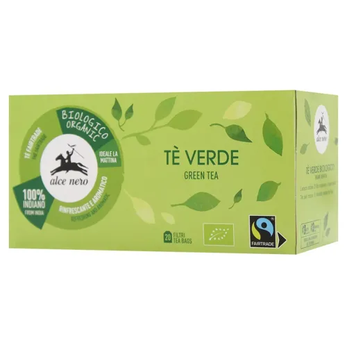 Чай зелений Alce Nero Fairtrade органічний 20шт 35г