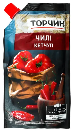 Кетчуп пастеризований Чилі Торчин д/п 270г