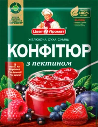 Конфітюр (суха желююча суміш) 20г п/ет ТМ ЦветАромат