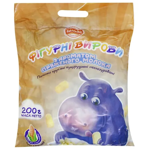 Вироби фігурні Вигода кукурудзяні пряжене молоко неглазуровані 200г
