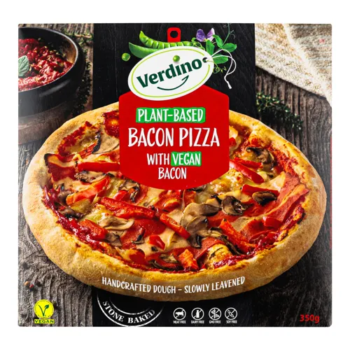 Піца рослинна заморожена Bacon Verdino, 350г