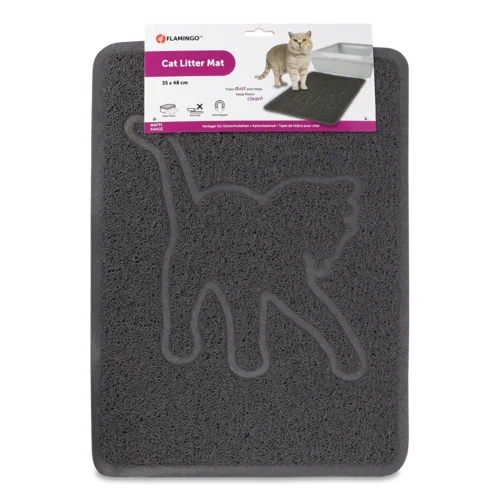 Килимок Під Туалет Для Котів Сірий 35х48см №1432026 Розі Flamingo 1шт