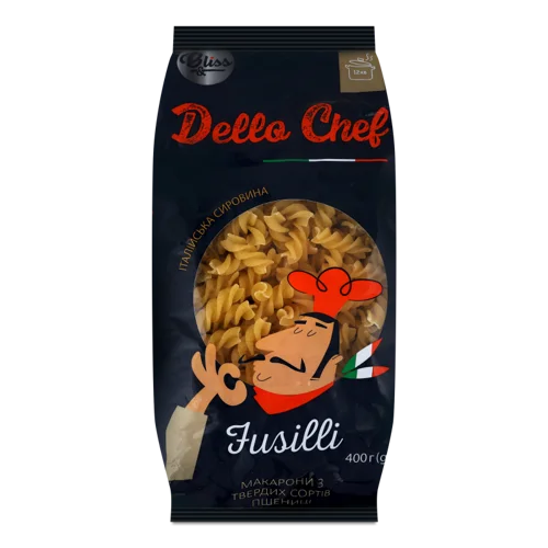 Макарони Fusilli Спіралі, Вищого Ґатунку, 400 Г