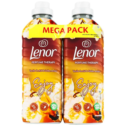 Ополіскувач для білизни Lenor Ванільна орхідея та золотий бурштин 2х925мл