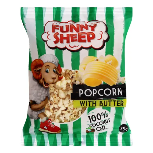 Попкорн солоний з вершковим маслом Funny Sheep м/у 35г