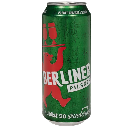 Пиво Berliner Pilsner, світле, фільтроване, 4,8%, з/б, 0,5л