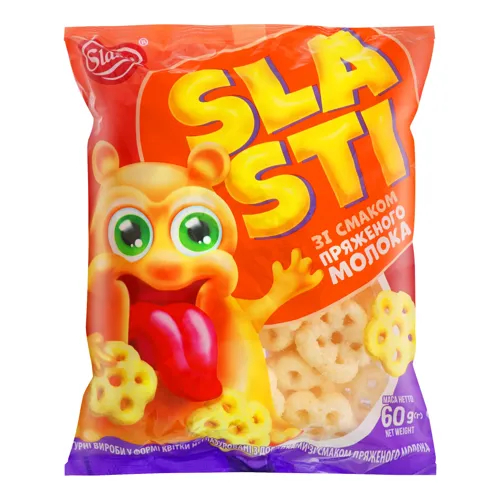 Сніданки сухі у формі квітки неглазуровані Пряжене молоко Slasti м/у 60г