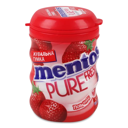 Жувальна Гумка Без Цукру, Смак Полуниці, Pure Fresh, п/б, 56г