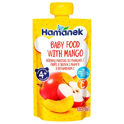 Пюре Hamanek Яблуко-манго 120г