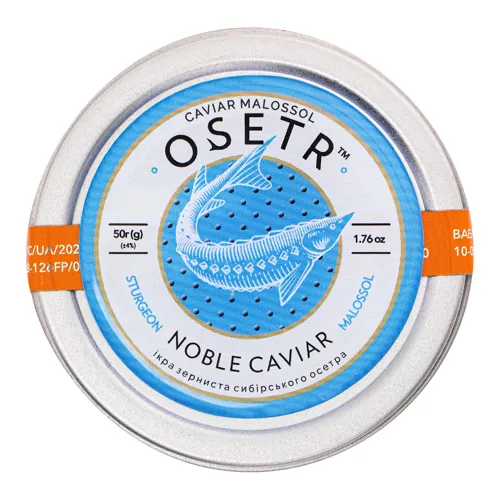 Ікра осетрова зерниста Noble Caviar Osetr з/б 50г