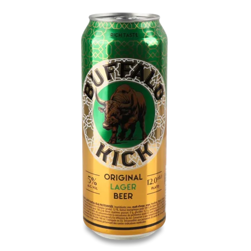 Пиво Buffalo Kick Original Lager світле з/б
