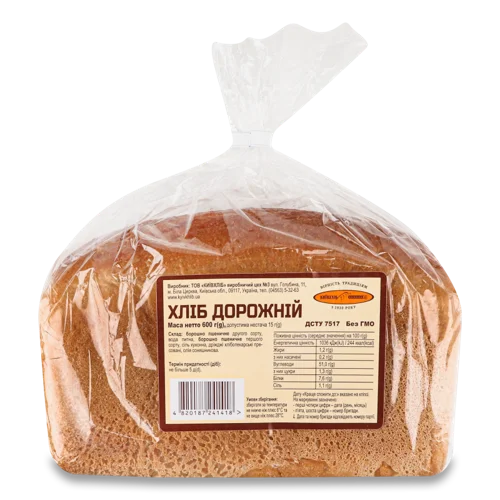 Хліб Дорожній Вищого Ґатунку, м/у 600г