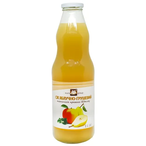 Сік Eurogroup яблучно-грушевий 1л