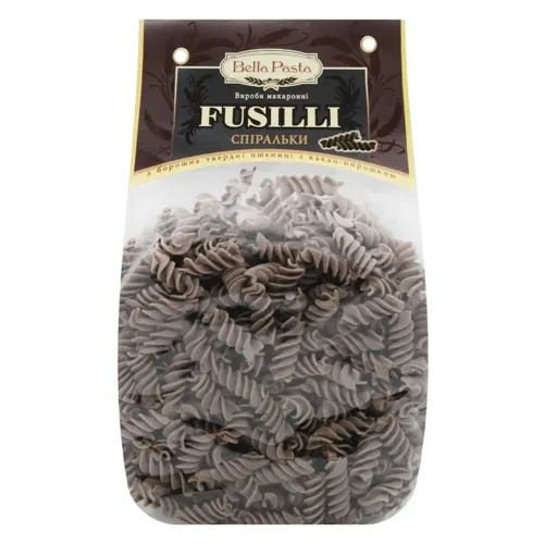 Макаронні вироби Bella Pasta Fusilli Cacao спіральки 400г