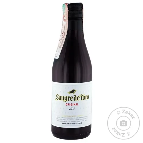 Вино Torres Sangre de Toro червоне сухе 13,5% 0,187л