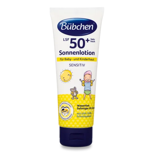 Молочко Сонцезахисне Для Дітей З Народження SPF50+ Sensitiv Bubchen, Пластикова Пляшка 100мл