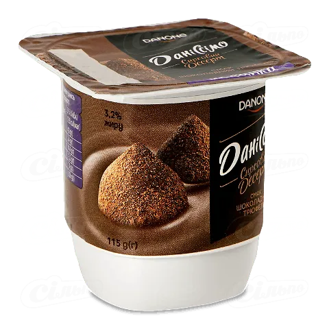 Десерт сирковий «Даніссімо» шоколадний трюфель 3,2%, 115г