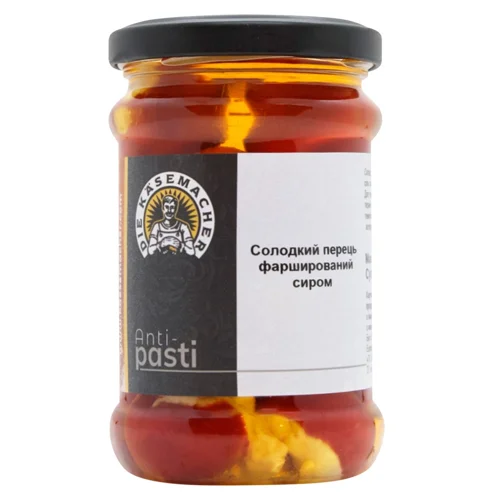 Перець Die Kasemacher солодкий фарширований сиром 250г